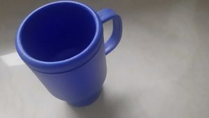 Two Blue Plastic Mug set - Vintage