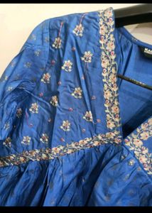 Beautiful Blue Embroidered Kurta