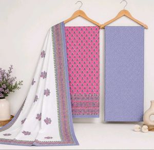 Deeptex - Pink Jaipuri Cotton Suit