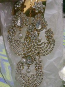 Stunning Bridal Jewellery Set with Pearls &amp; Crysta