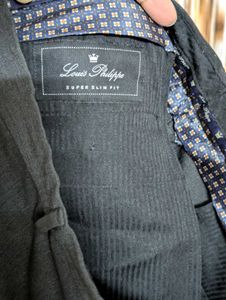 Louis Philippe Black Formal Trousers