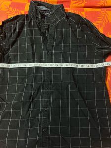 BYFORD Men's Black Checkered Shirt