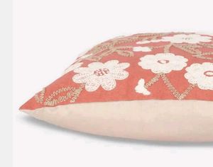 Embroidered Cotton Square Cushion Cover