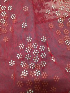 Stunning Red Tiered Lehenga Set