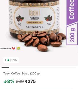 Taavi Coffee Scrub for Depigmentation