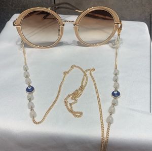 Evil Eye Eyeglass Chain with Beads
