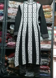 Woolen Anarkali Kurti Set