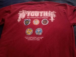 Red "Youth" Graphic T-Shirt