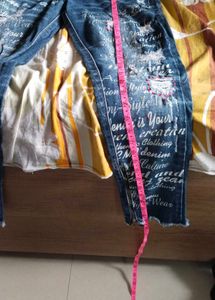 Designer Distressed Denim Jeans