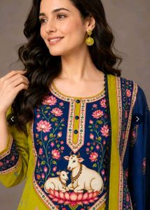 Beautifully Printed Kurta Set with Dupatta