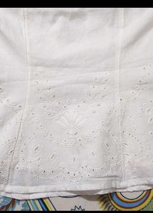 White Broderie Anglaise Strapless Top