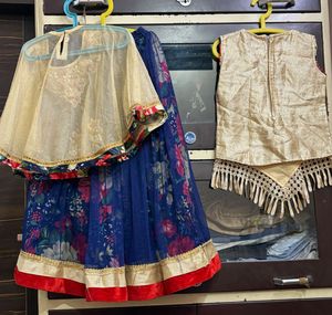 Kids Ethnic Lehenga &amp; Top Set