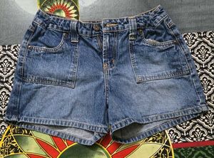 Classic Blue Denim Shorts
