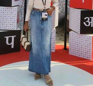 Denim Maxi Skirt