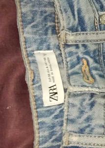 ZARA Light Wash Straight Leg Jeans