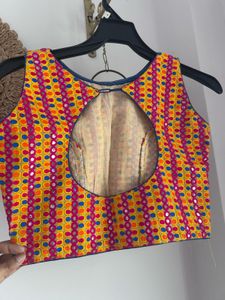 Boho Embroidered Backless Blouse