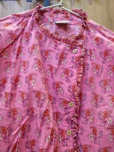 Pink Printed Skirt top Set