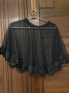 Elegant Black Embellished Dupatta