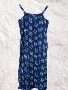 ANAYNA Navy Kurta For Women, Size-S