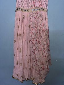 Pink Floral Ethnic Gown