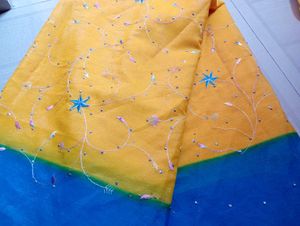 y2k embroided saree
