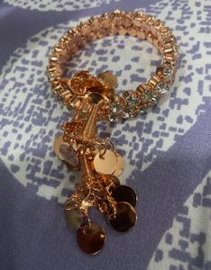 Sparkling Gemstone Charm Bracelet