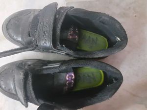 Black Velco School Shoes RexGola