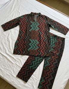 New Stylish Printed Kurta and Pant Set