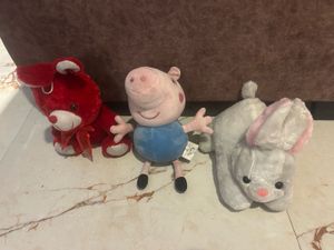 Plush Toys Set - Peppa Pig, Bunny & Bear