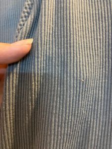 Cotton Ribbed Deep Neck Top