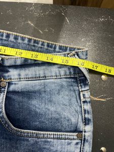 Here &amp; Now Men's Blue Washed Jeans
