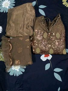 Embellished Kurta Set with Dupatta