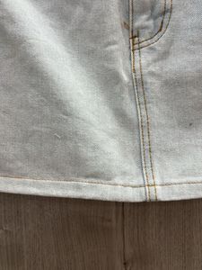 Light Wash Denim Micro-Mini Skirt