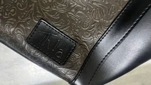 thia black leather handbag