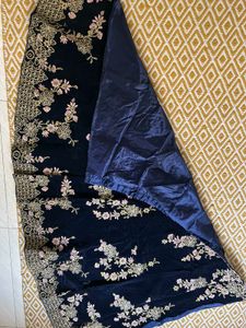 Elegant Embroidered Unstitched Lehenga