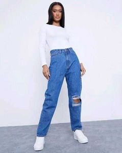 Distressed Denim Jeans
