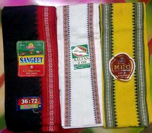 Pooja Thali Set, sandal dhoti 4 towel