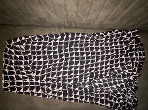 Stylish Black & White Geometric Skirt