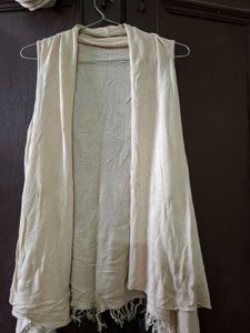 Lightweight Sleeveless Duster Cardigan