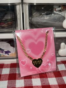 11:11 Heart Charm Necklace