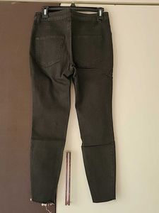 Stylish Distressed Black Jeans