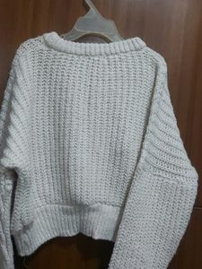 Cropped Knit Sweater