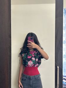 Floral Print cropped Top