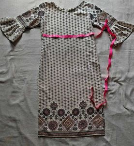 Boho Print Bell Sleeve Kurta