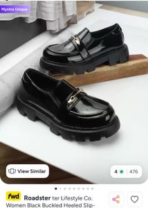 final price of Black Chunky Loafers