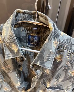 Men's Tropical Print Long Sleeve Shirt