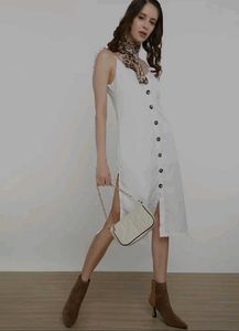 Night Thinking, Daydreaming White Midi Dress