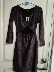 Sparkly Cutout Bodycon Dress