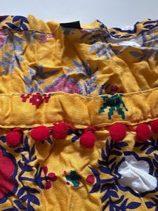 Boho Print Yellow Maxi Dress