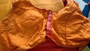 Orange /Yellow Saree with Blouse